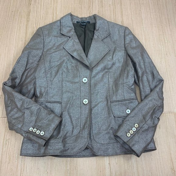 Ellen Tracy Jackets & Blazers - Ellen Tracy Metallic Ladies Suit Jacket Blazer 8